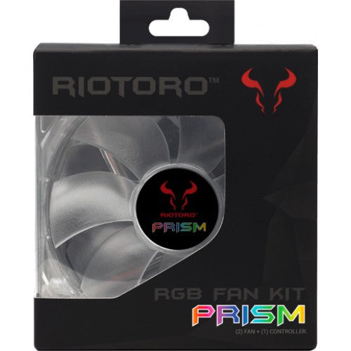 Riotoro FRGB256-168X PRISM RGB 120mm Case Fan Kit 2U