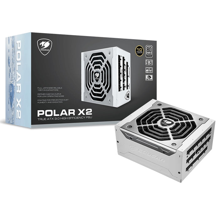 Fuente de Poder 1050W Cougar Polar X2 1050 80-Plus Platinum ATX 3.0 FULL MODULAR