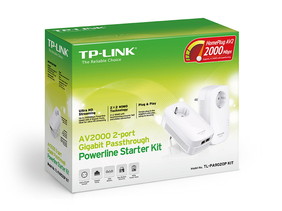 TP-link extensor por corriente av2000 Tl-Pa9020p Kit