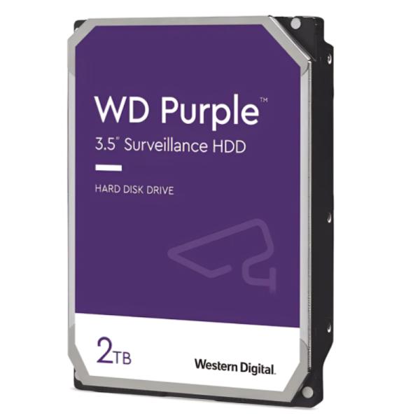HD INTERNO 2TB WESTERN DIGITAL PURPLE WD23PURZ 3.5 PULG SATA III 5400 RPM