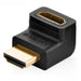 Adaptador Curvo UGREEN Hd112 HDMI A HDMI 4K 1080P 20110 Negro