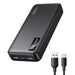Power Bank UGREEN Pb312 20000Mah 22.5W USB-A USB-C Carga Rapida Bidireccional 25683 Negro