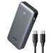 Power Bank UGREEN Pb526 10000Mah Cable USB-C Integrado 20W 75161B Gris