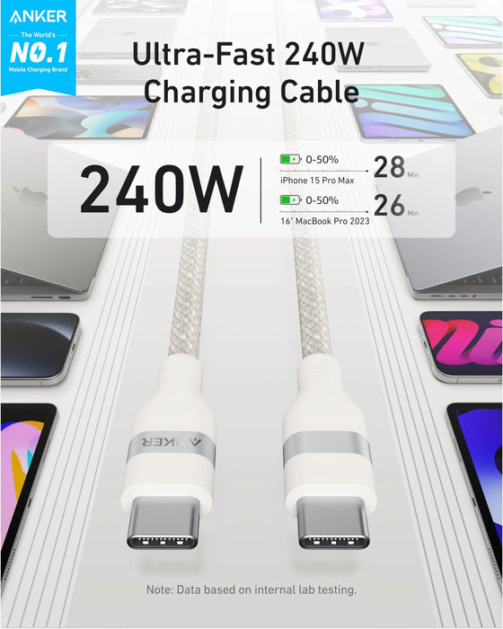 Cable USB-C Anker - Charge/Sync cable - 240W