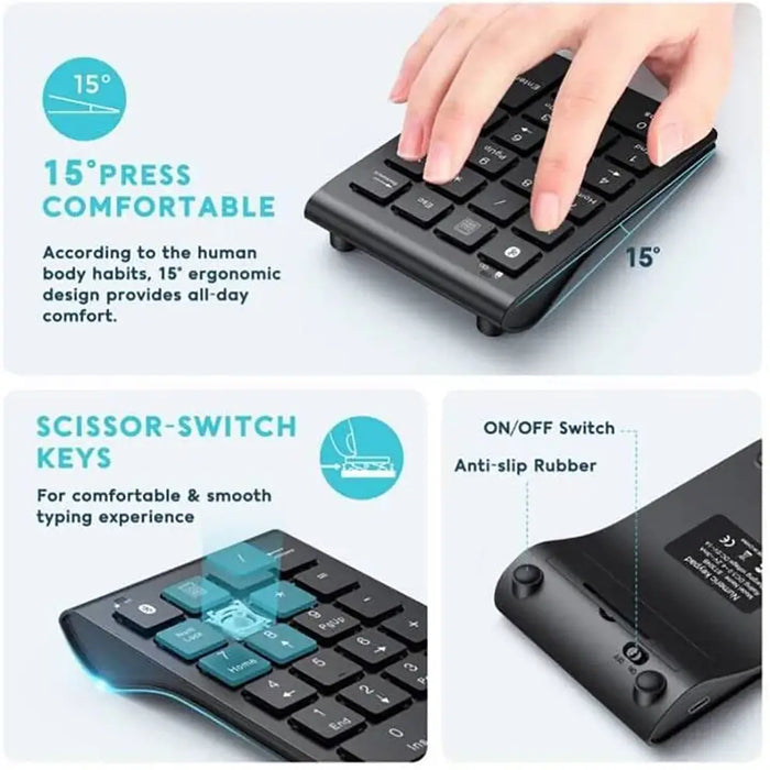 TECLADO NUMÉRICO BLUETOOTH PARA PORTÁTIL