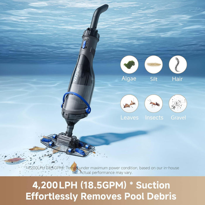 MOVA Handler V10 aspirador para todo tipo de piscinas, 4200L/h