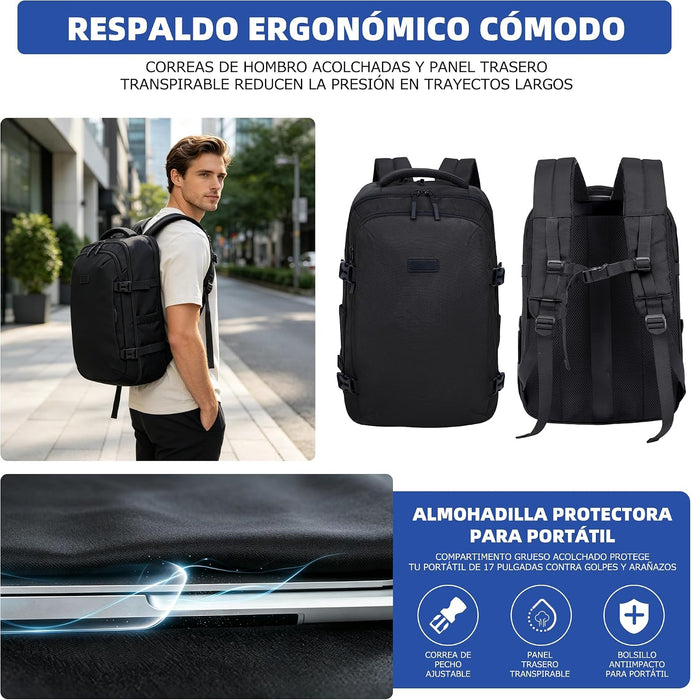 Mochila de viaje EVOX de 35 L, para portátil de 16 pulgadas