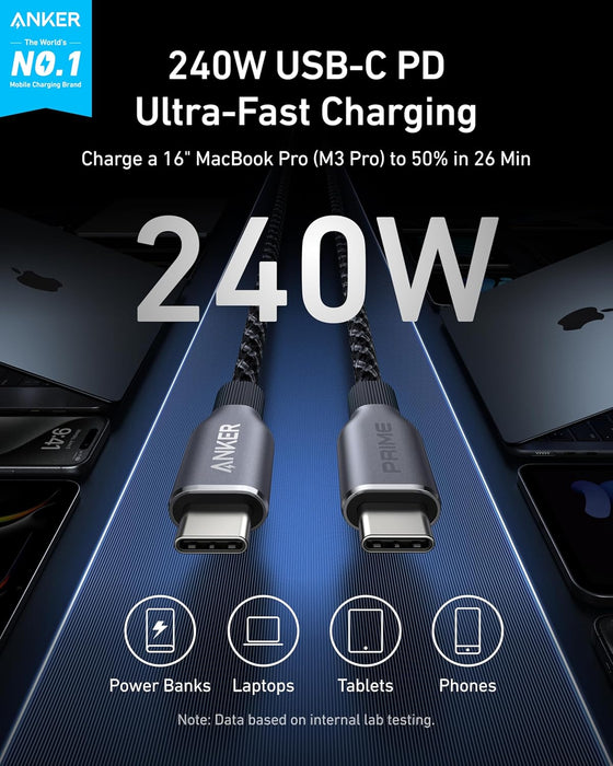 Cable USB-C Anker - Charge/Sync cable - 240W