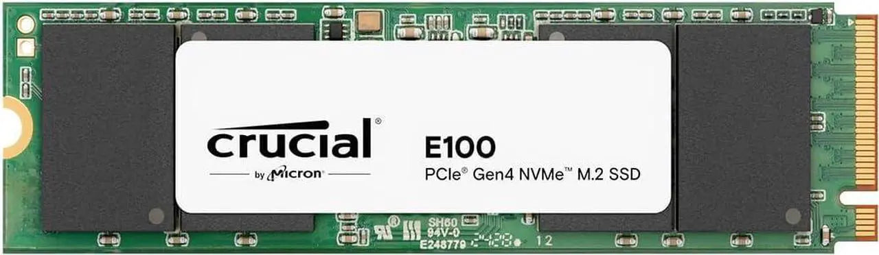 SSD interno Crucial E100 480GB PCIe Gen4 NVMe M.2 SSD