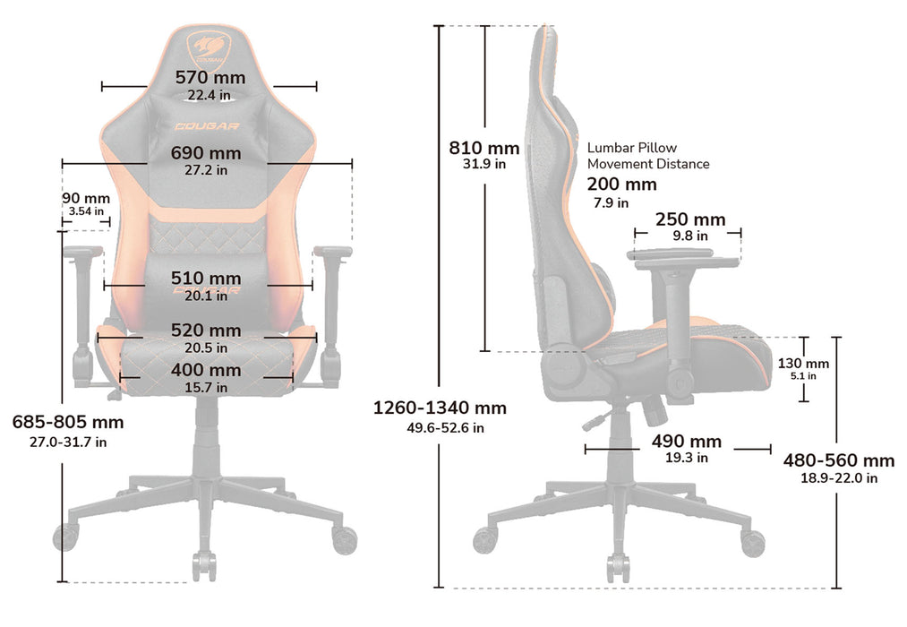 Silla COUGAR 3MAO2ORB.0001 Armor One V2 Gaming Chair