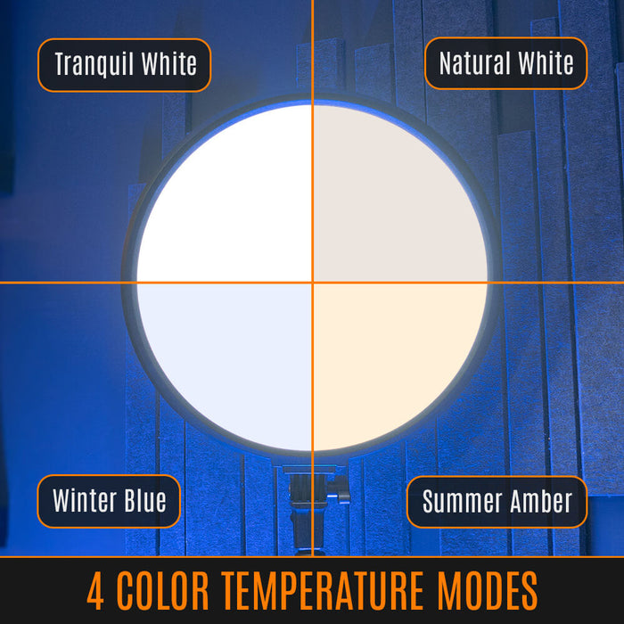 Aro De Luz Para Selfie Aerocool Glow 14"-USB-TP SPIF-GL14262.11