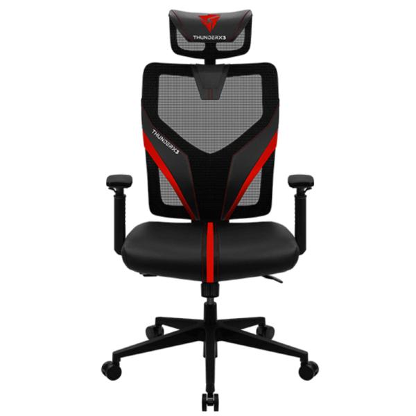 Silla Gaming Ergonómica ThunderX3 Yama1 Negro/Rojo