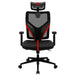 Silla Gaming Ergonómica ThunderX3 Yama1 Negro/Rojo