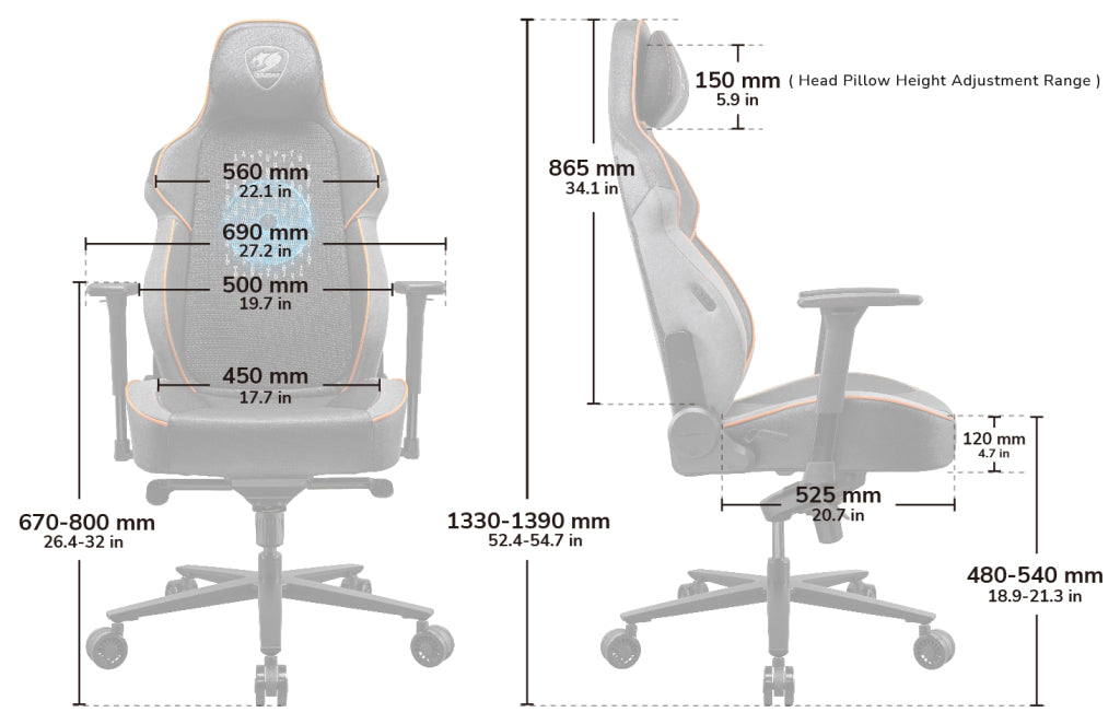 Silla COUGAR NXSYS AERO Black