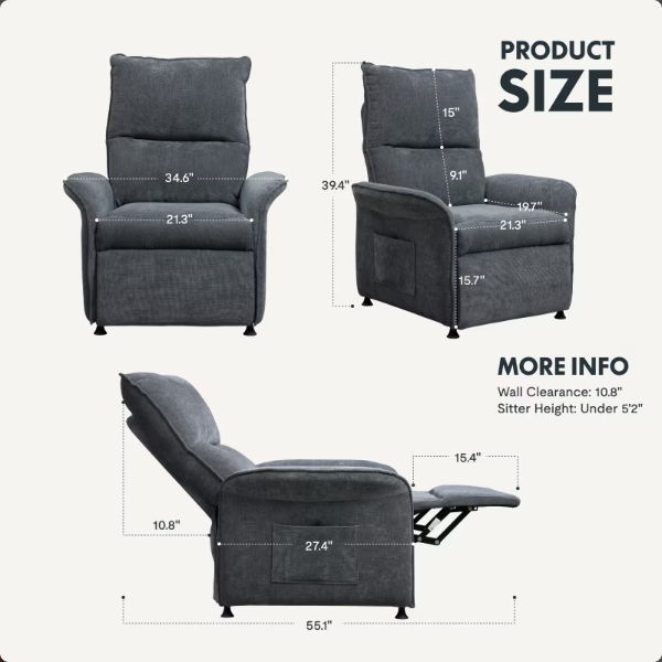 Sillón Flexispot reclinable eléctrico X2F-B