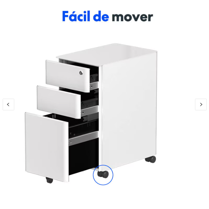 Cajonera FlexiSpot con ruedas RC5