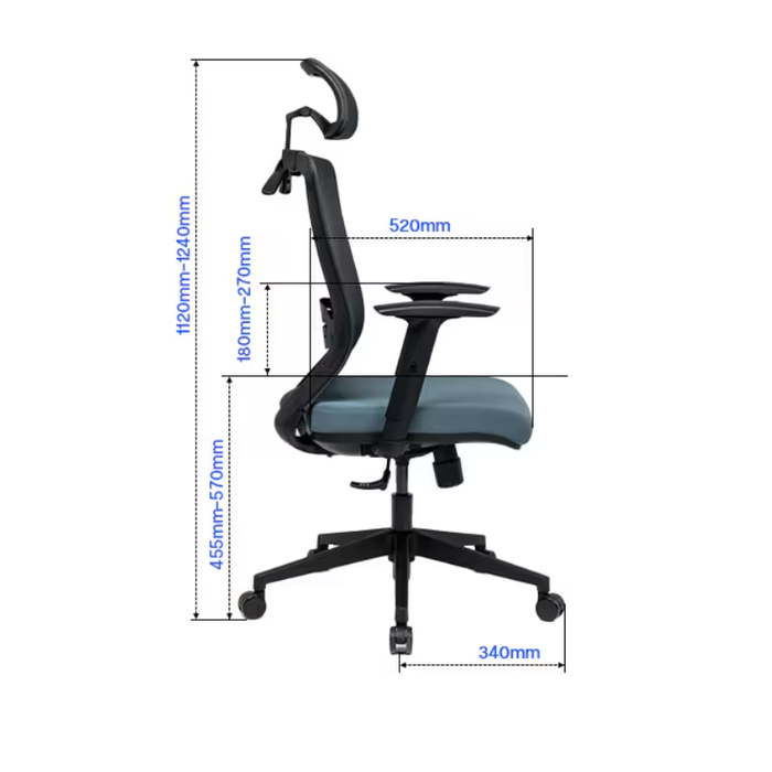 Silla FlexiSpot de oficina BS3 NEGRA