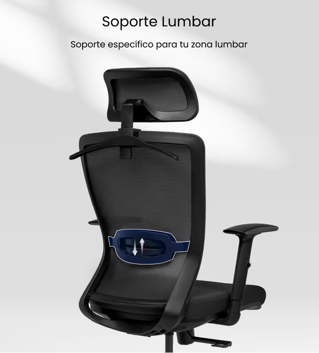 Silla FlexiSpot de oficina BS3 NEGRA