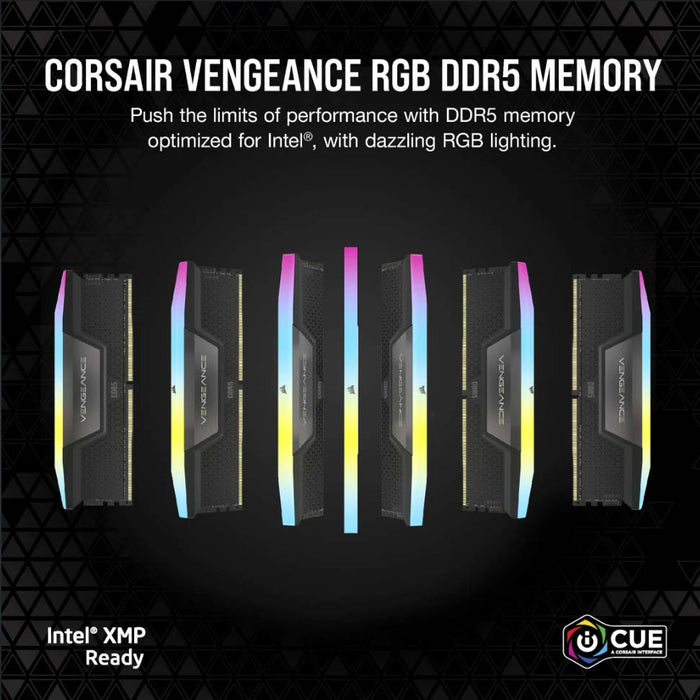 CORSAIR VENGEANCE RGB DDR5 RAM 32 GB (2 x 16 GB) 6000 MHz CL36