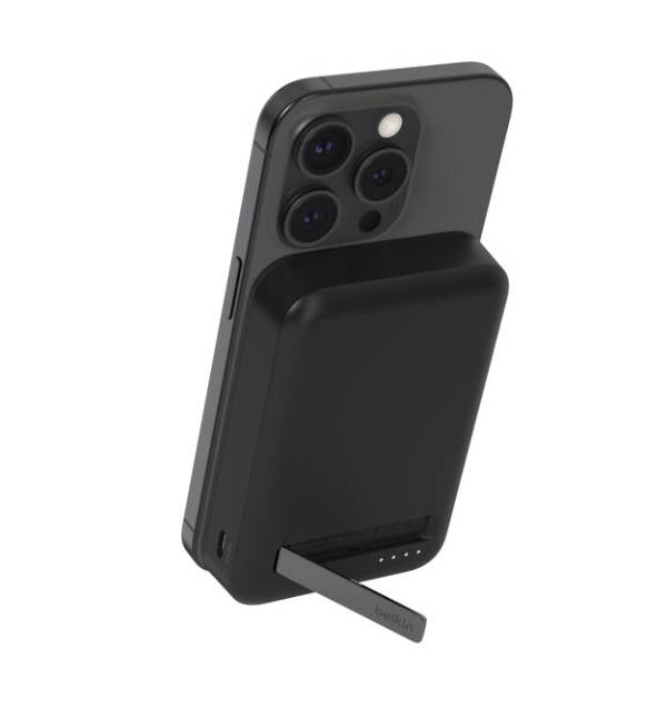 Batería Externa Inalámbrica Magnética 10,000mAh Qi2, BPD008BT, Negro