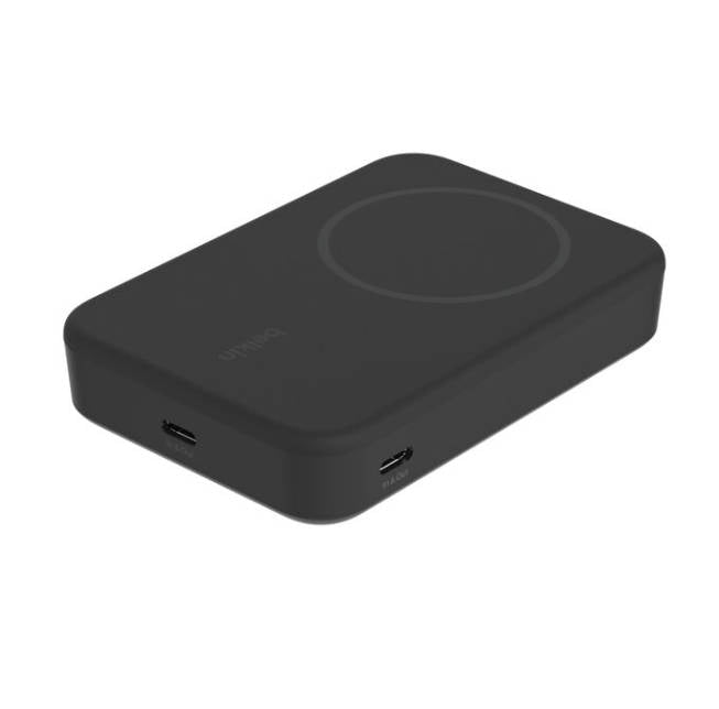 Batería Externa Inalámbrica Magnética 10,000mAh Qi2, BPD008BT, Negro
