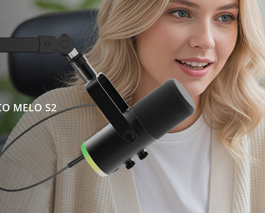 Micrófono dinámico para streaming Luucco Melo S2