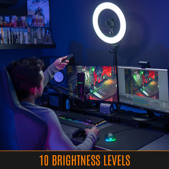 ANILLO DE LUZ PARA SELFIE STREAMPLIFY 14"-US-F-TP SPIR-LZ14262.11