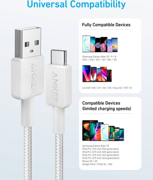 Cable "Anker - USB-A/USB-C 322 (3 pies)"