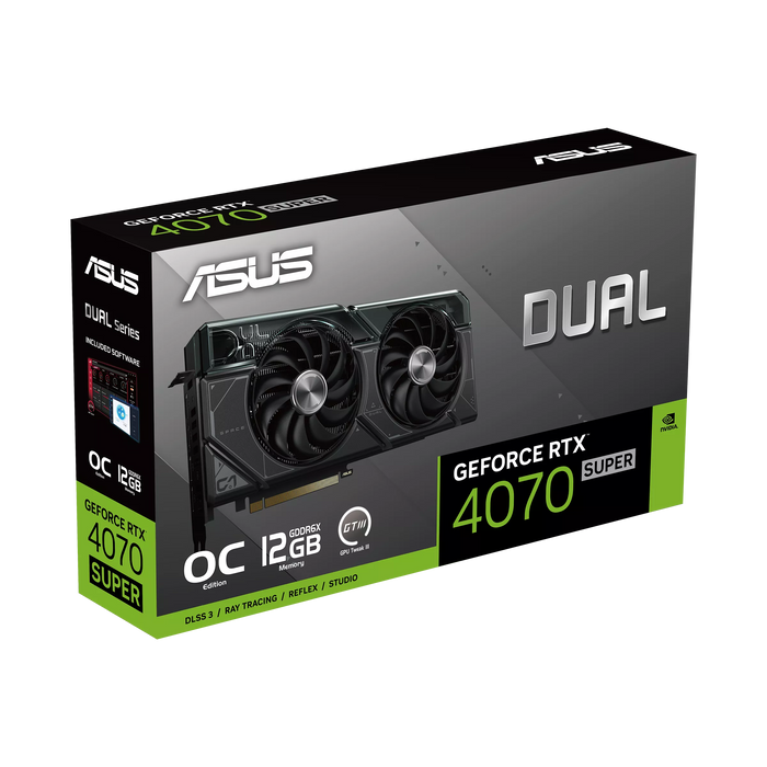 Tarjeta de video ASUS Dual GeForce RTX™ 4070 SUPER OC Edition 12GB GDDR6X