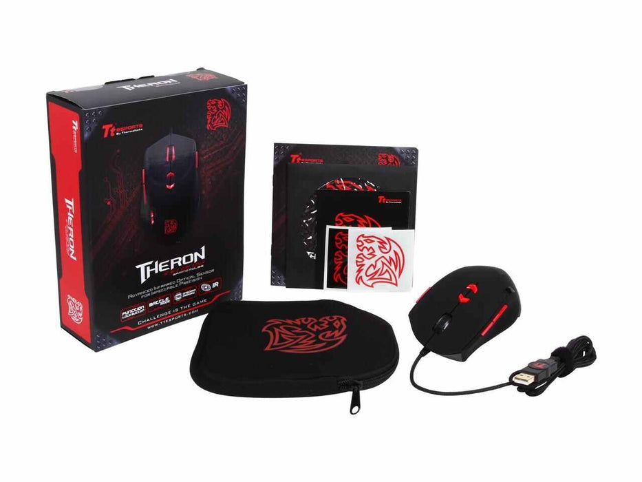 Tt MO-TRN006DTM eSports THERON Gaming Mouse Negro
