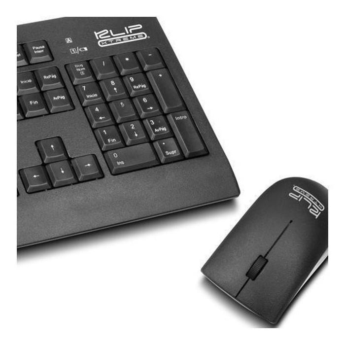 Klip Xtreme - Keyboard and mouse set - Spanish - Wireless - KCK-265S