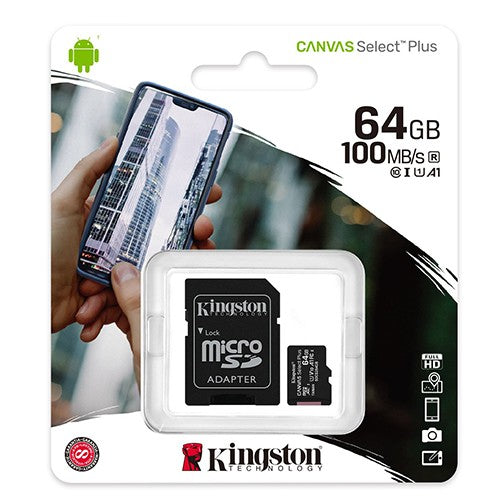 Kingston Canvas Select Plus 64gb Class10 - microSDXC UHS-I