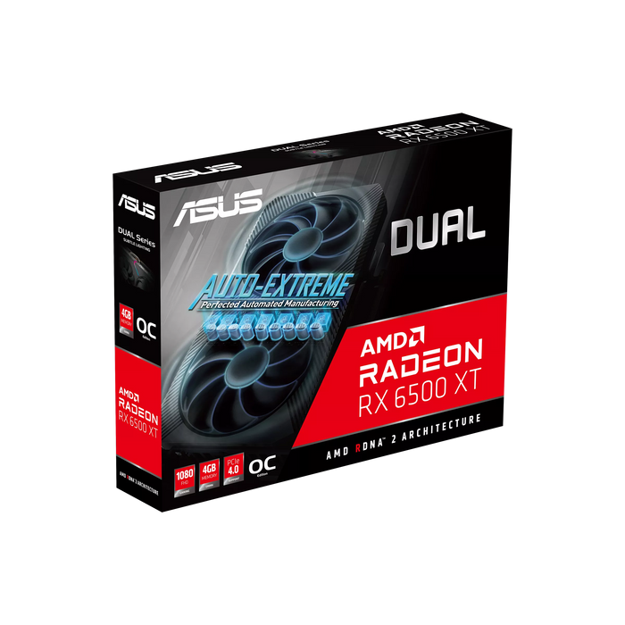 ASUS DUAL-RX6500XT-O4G Radeon RX 6500 XT OC 4GB GDDR6